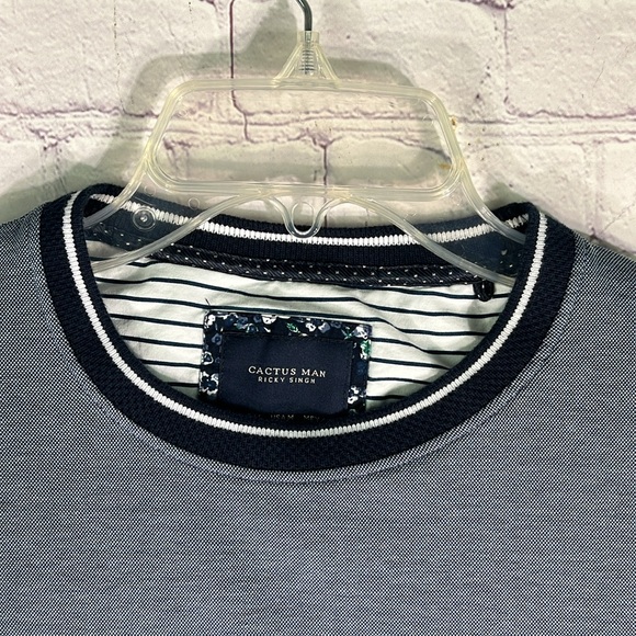 DENIM & FLOWER Men's Blue and Gray Long Sleeve Tee in Size: Medium - Picture 3 of 12